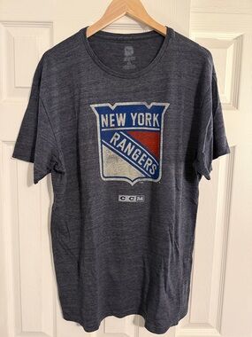 CCM Navy New York Rangers Graphic Short Sleeve Tee
